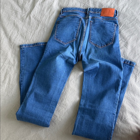 Zara | Jeans | High Rise Flare Raw Hem Full Length | Blogger Favorite | USA 2 - Picture 7 of 8